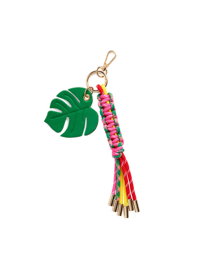 PALM LEAF BAG CHARM/KEY RING