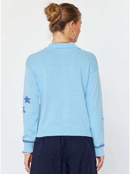 Sky Blue Nautical Sweater