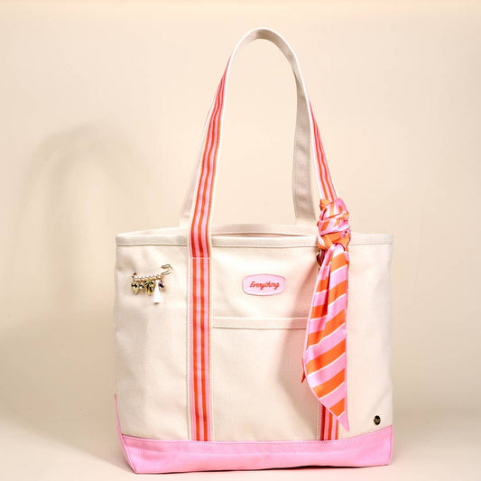 Tote Bag–Sicily Stripes Pink