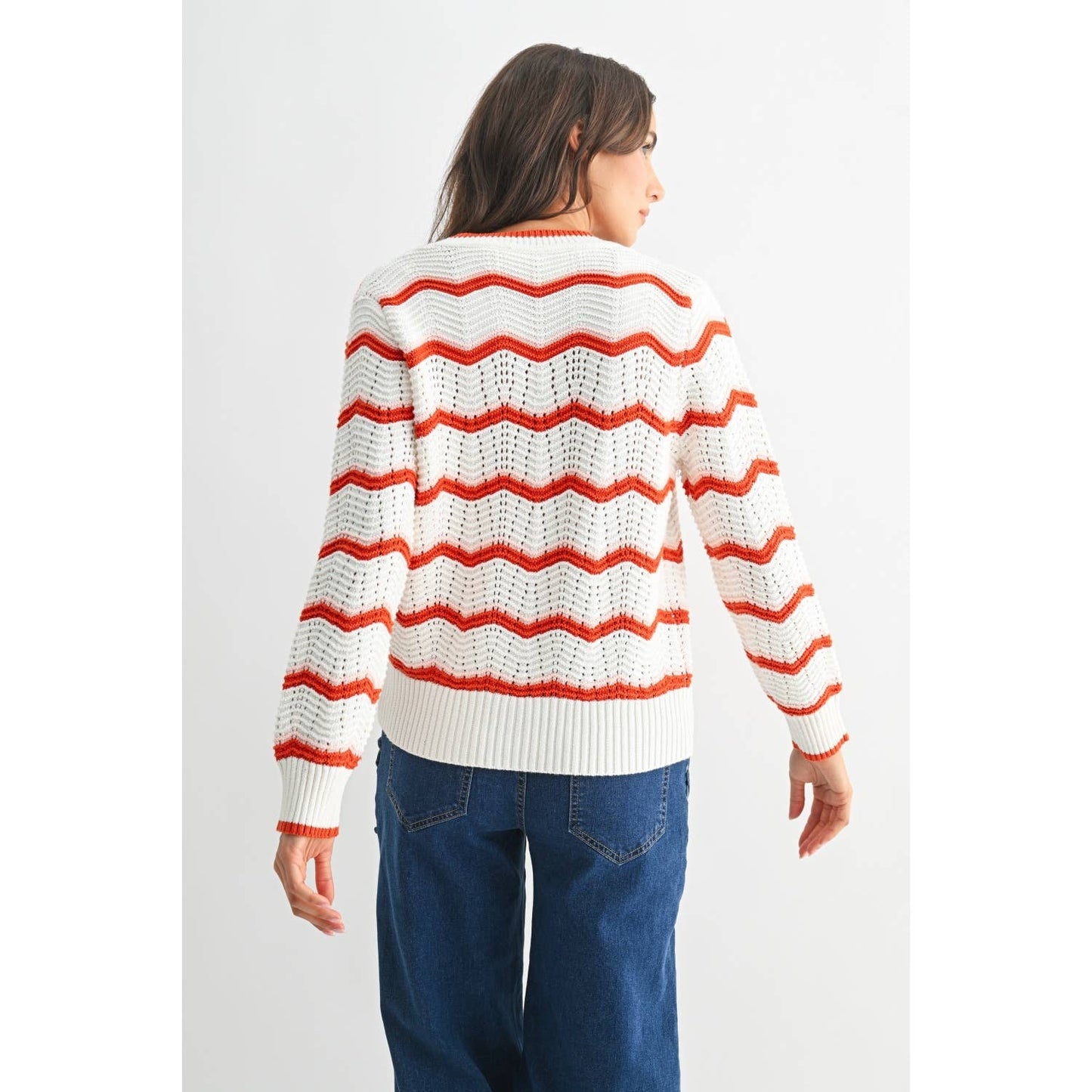 Stripe Button Up Cardigan