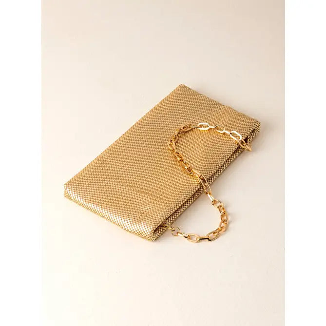 Cameron Gold Shoulder Bag