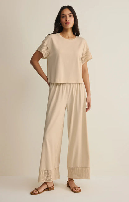 Banyan Crochet Pant - Island Coconut