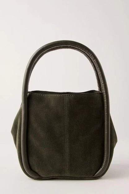 Dark Olive Barlow Bucket Bag