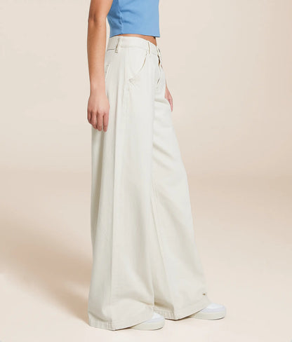 Ecru Nori High Rise/Wide Leg Jean
