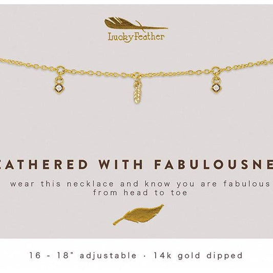 Feathers of Fab Gold Necklace