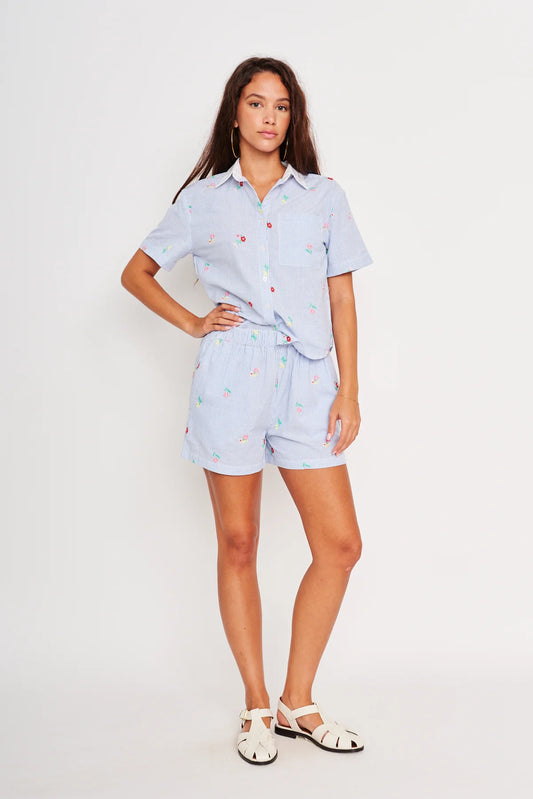 Benson Short - Blue Stripe