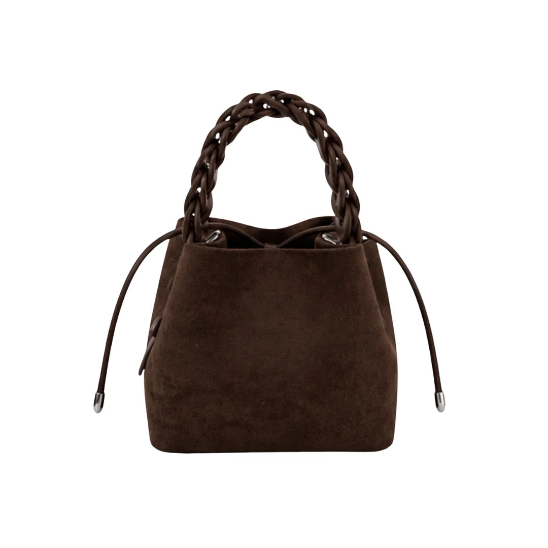 Dark Brown Suede Hadley Bag