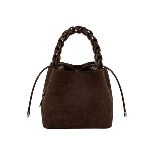 Dark Brown Suede Hadley Bag