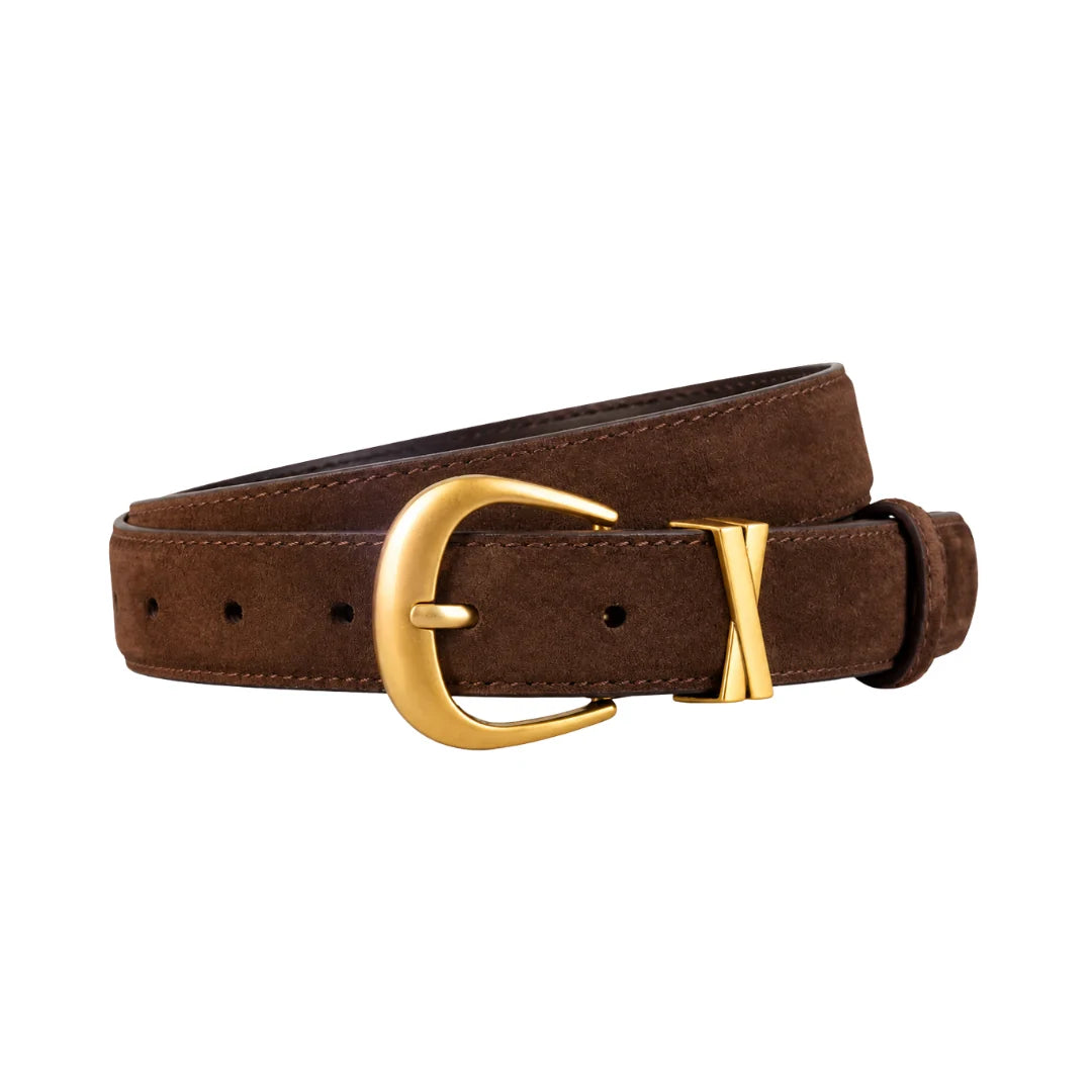 Brown Sienna Suede Belt