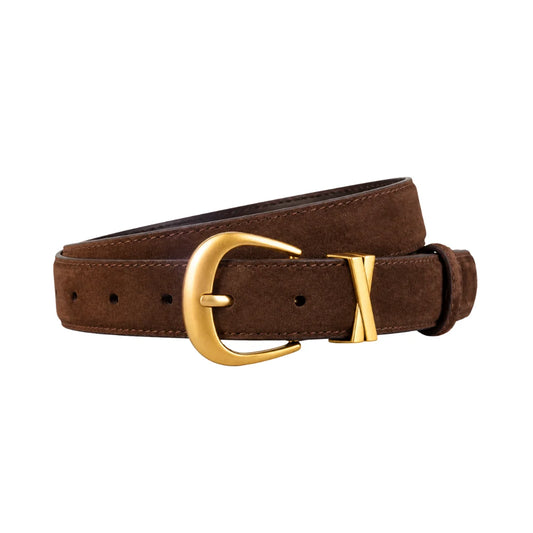 Brown Sienna Suede Belt
