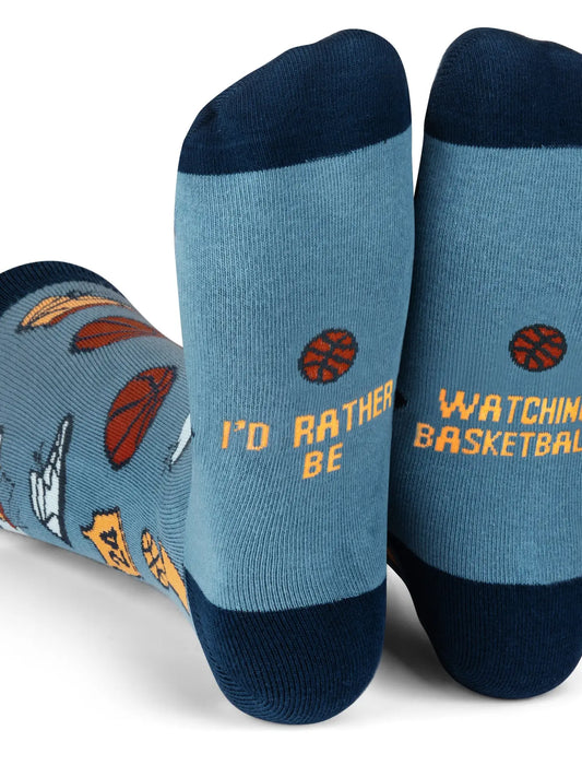 I'd Rather Be Watching Basketball Socks