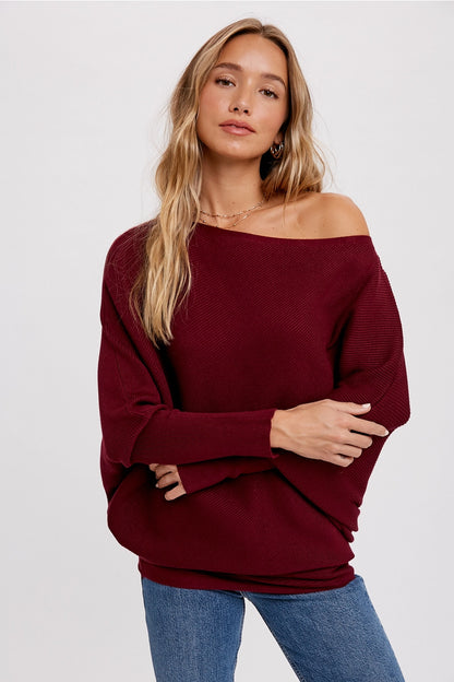 Asymmetrical Dolman Sweater