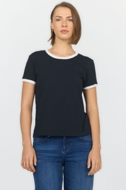 Black White Unity Ringer Tee
