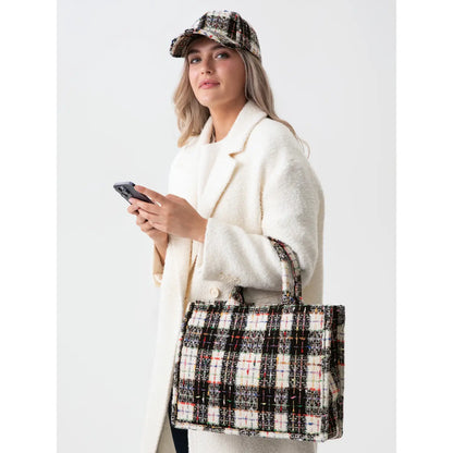 Romy Plaid Tote