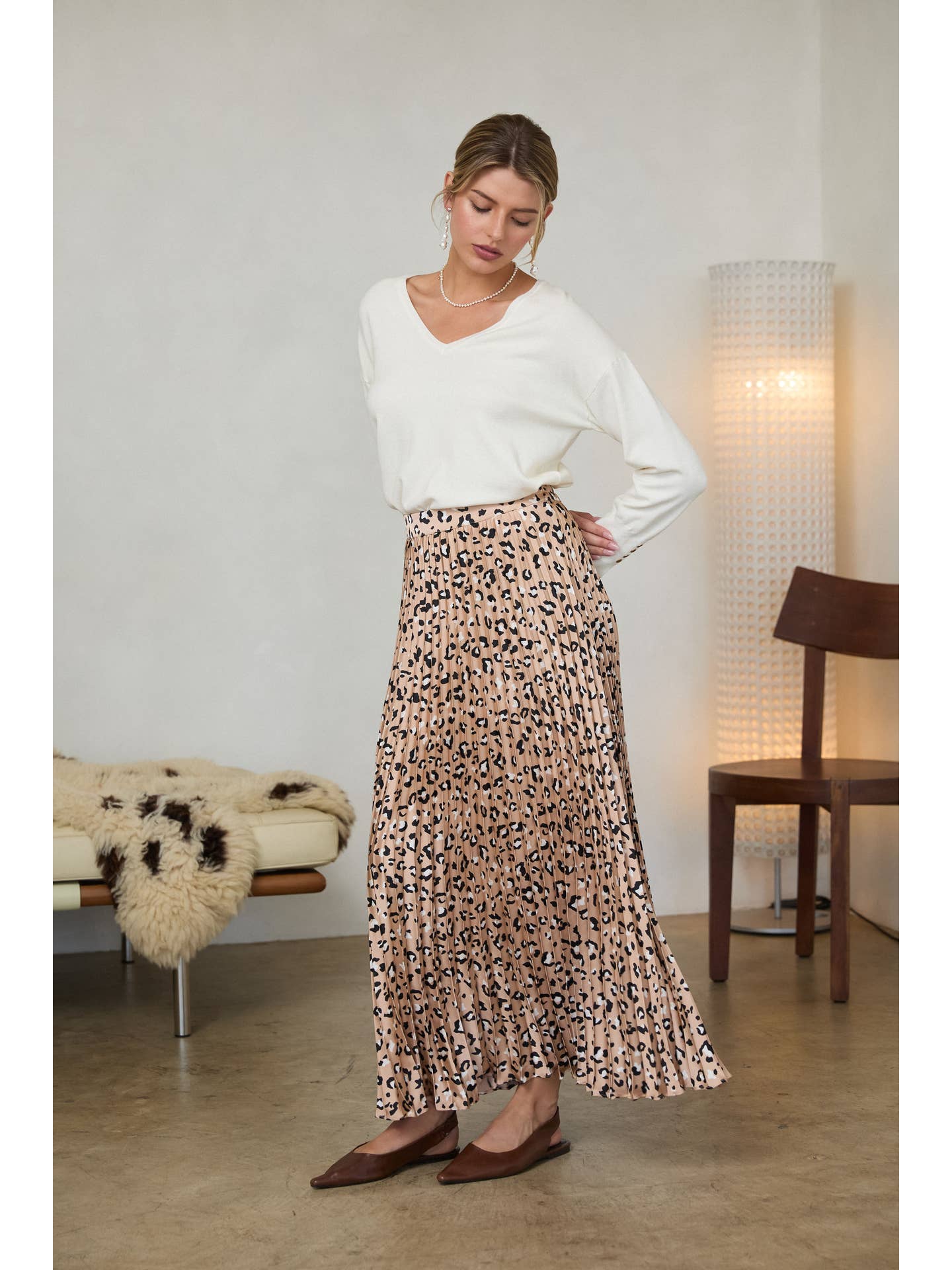 Leopard Maxi Skirt