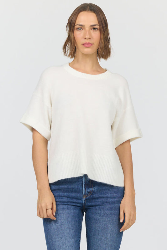 Off White Catrina Short Sleeve Sweater