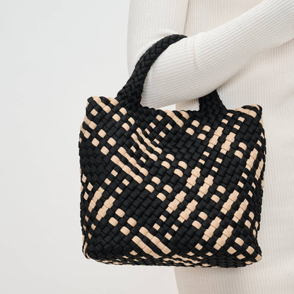 Black Nude Sky's the Limit Small Woven Neoprene Crossbody