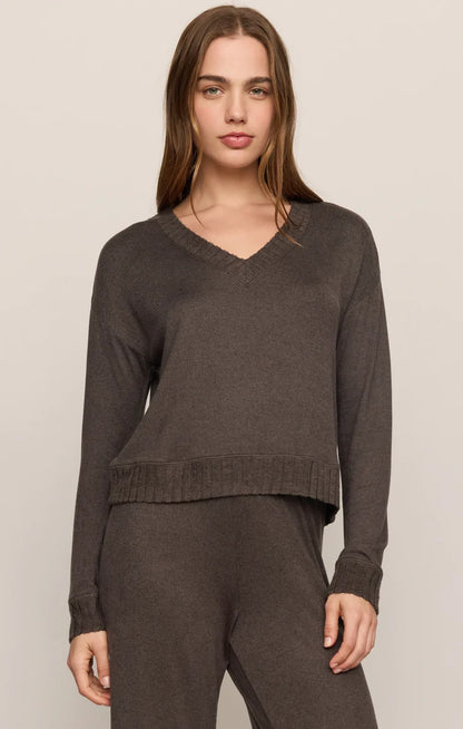Cocoa Bean Courtney Long Sleeve Lounge Top