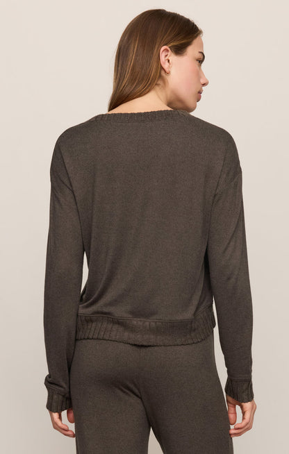 Cocoa Bean Courtney Long Sleeve Lounge Top