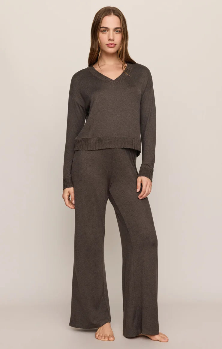 Cocoa Bean Courtney Long Sleeve Lounge Top