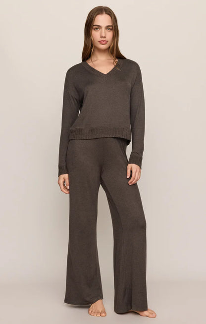 Cocoa Bean Courtney Long Sleeve Lounge Top