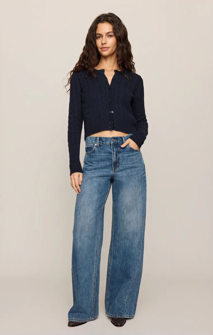 Navy Cera Long Sleeve Cardigan
