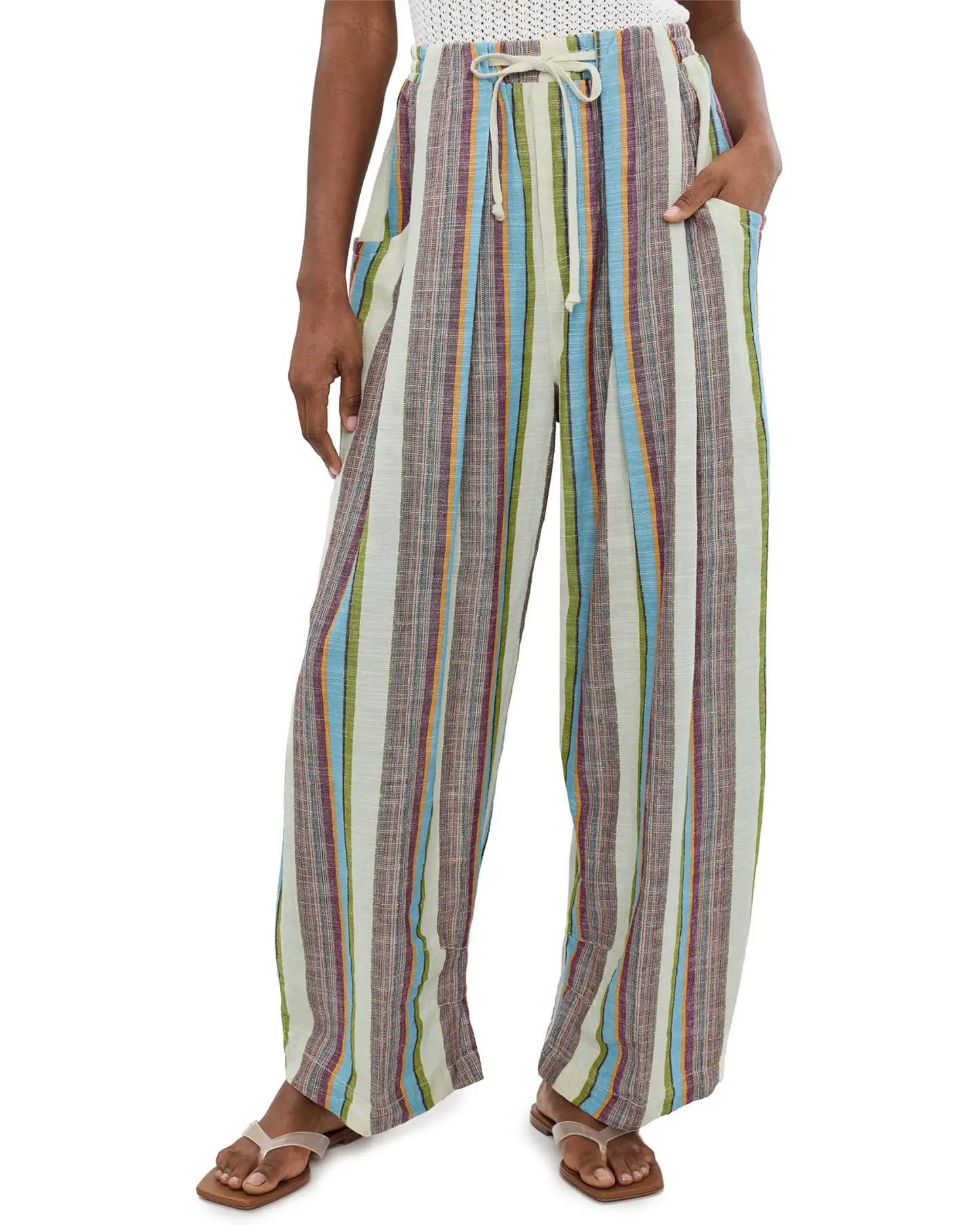 Chambers Laid Back Ivory Stripe Pant