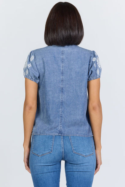 Chaya Top - Blue Steel