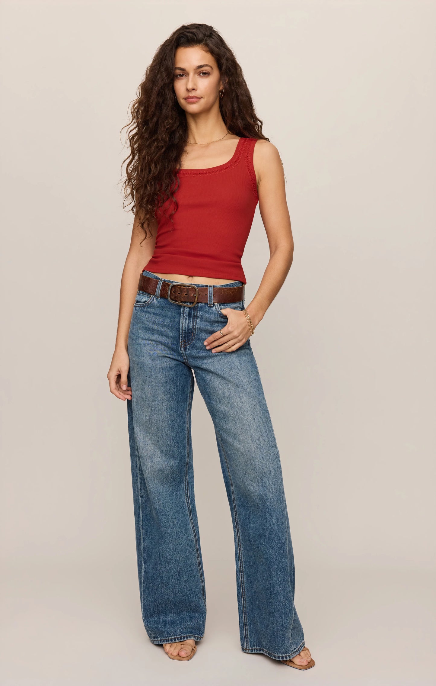Chili Pepper Whipstitch Tank
