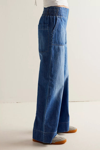 Cobalt Breezy Pull On Pants