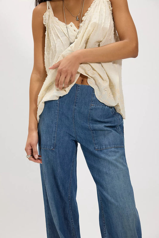 Cobalt Breezy Pull On Pants