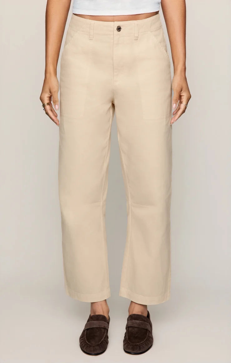 Ecru Colman Bowed Utility Pant