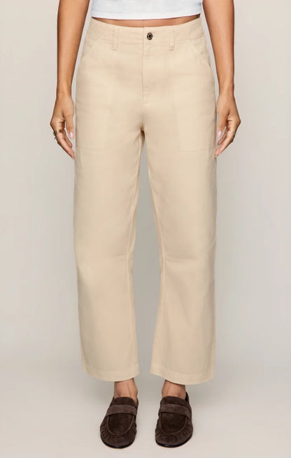 Ecru Colman Bowed Utility Pant