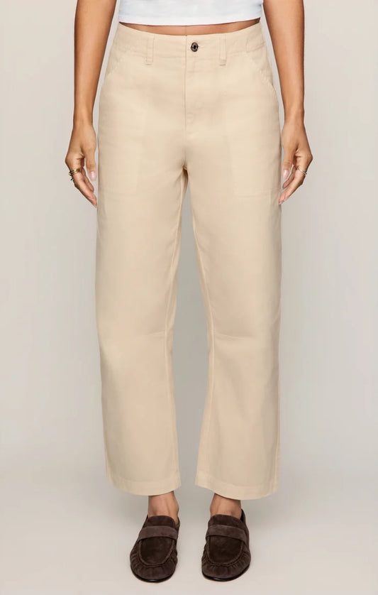 Ecru Colman Bowed Utility Pant