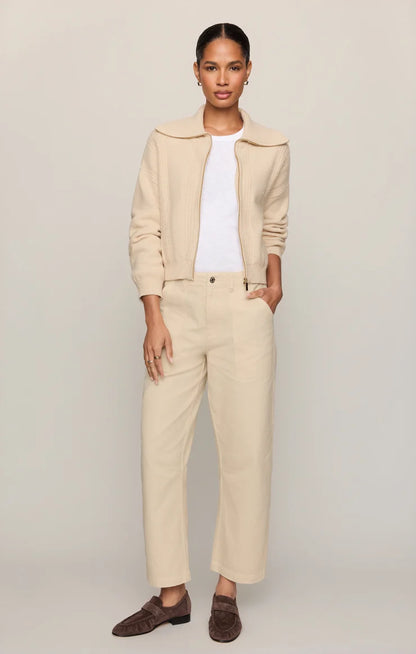 Ecru Colman Bowed Utility Pant