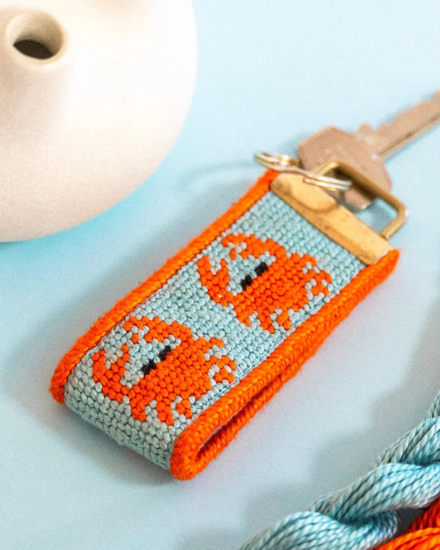 Crabs Key Fob Needlepoint Kit