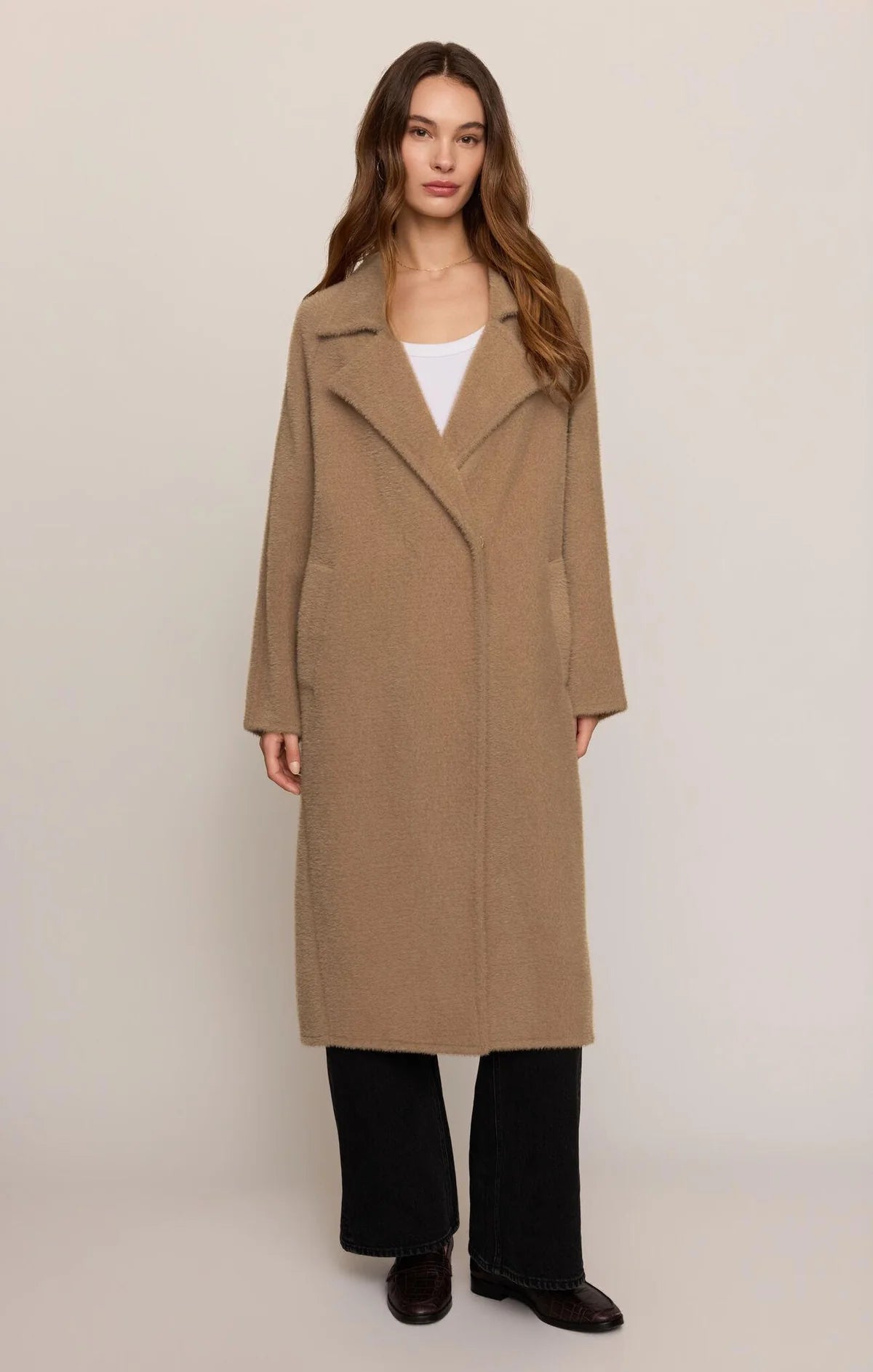Light Toffee Crosby Cocoon Coat