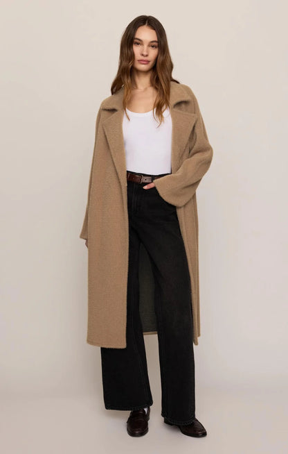 Light Toffee Crosby Cocoon Coat