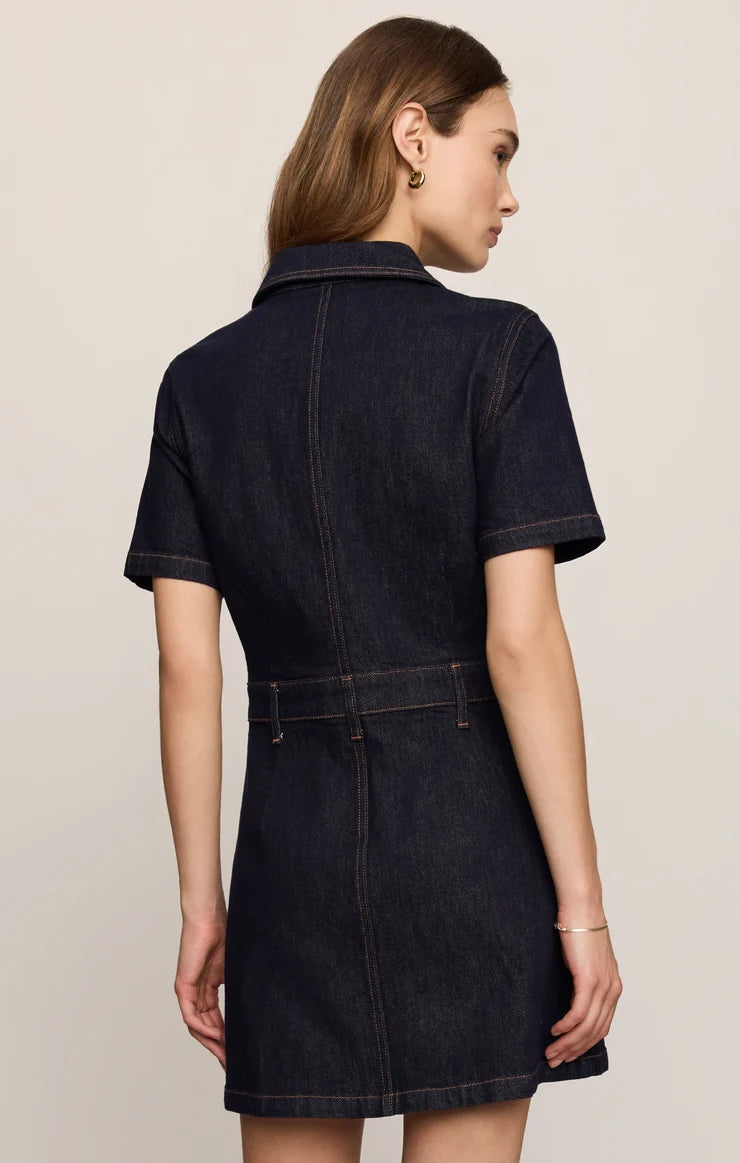 Midnight Air Crush Denim Dress