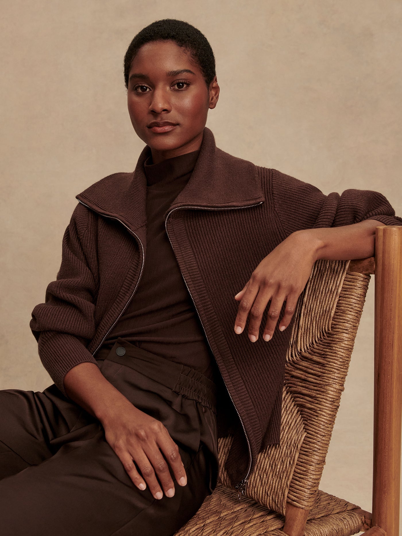 Coffee Bean Enrico Knit Jacket