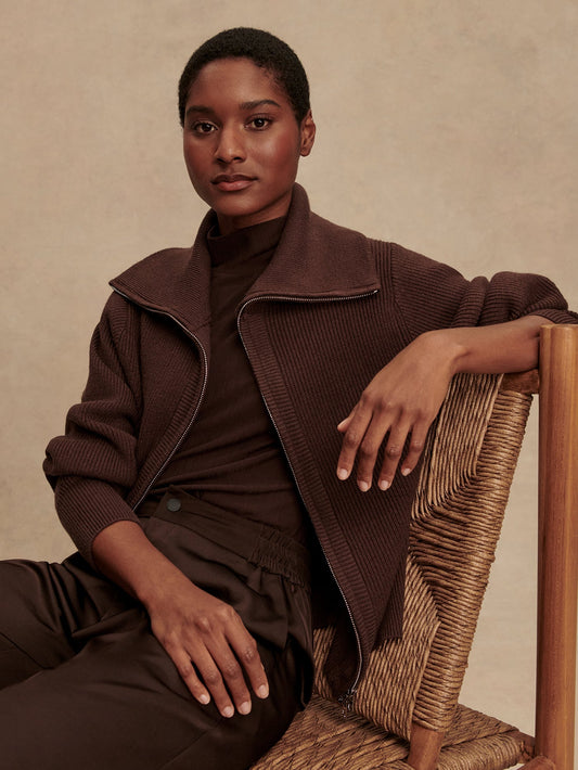 Coffee Bean Enrico Knit Jacket