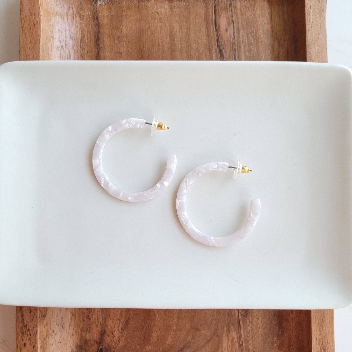Pearl Hoops