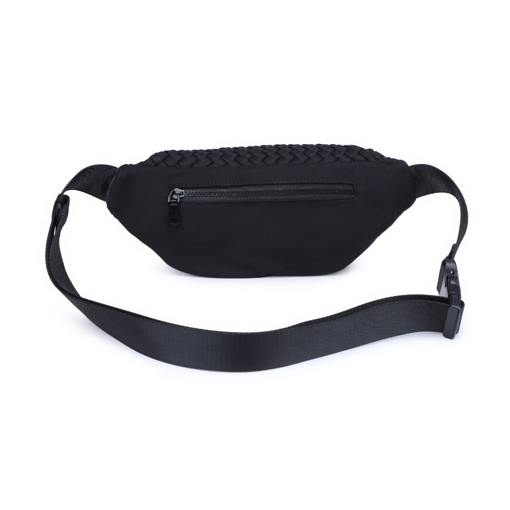 Black Aim High Woven Neoprene Belt Bag