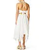 Dalina White Eyelet Halter Dress