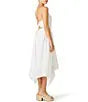 Dalina White Eyelet Halter Dress