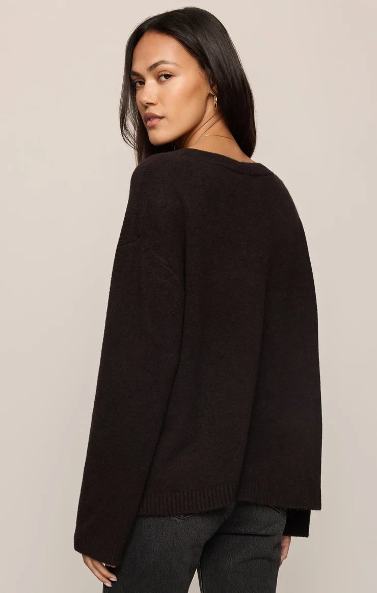 Dark Roast Cozy Moment Cardigan