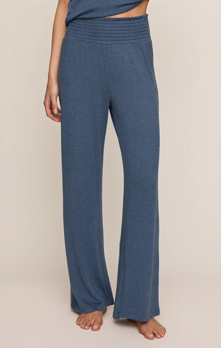 Navy Dawn Smocked Lounge Pant