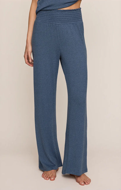Navy Dawn Smocked Lounge Pant
