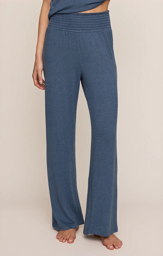 Navy Dawn Smocked Lounge Pant