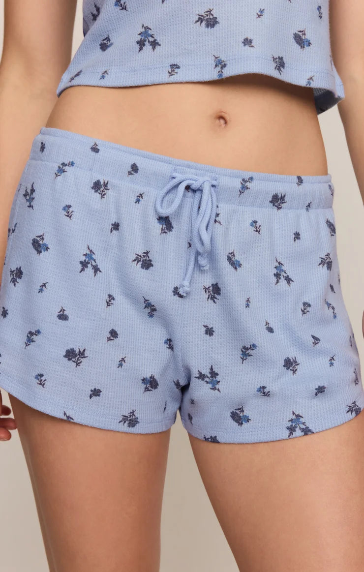 Crystal Blue Thermal Ditsy Short